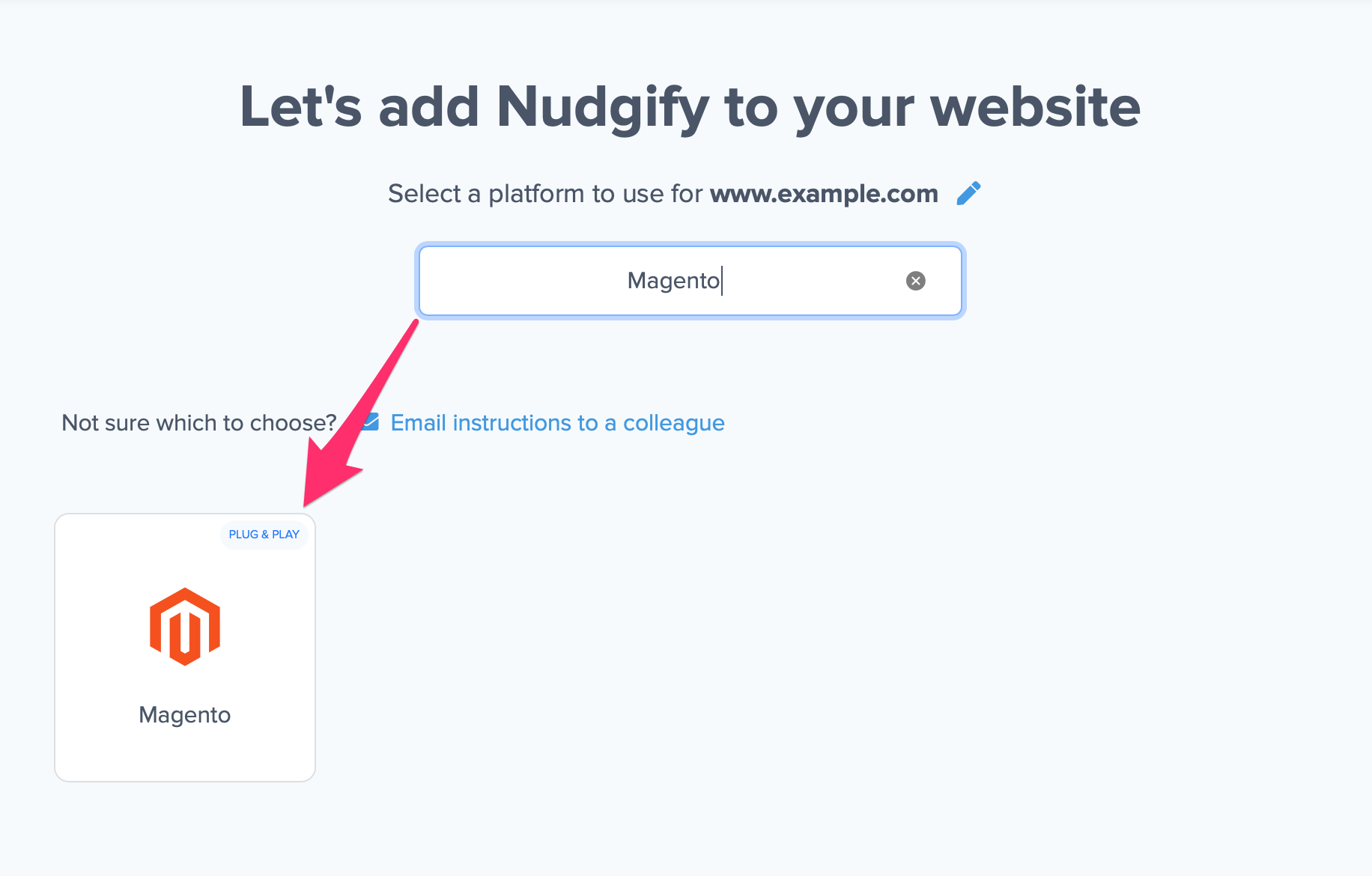 install nudgify with magento