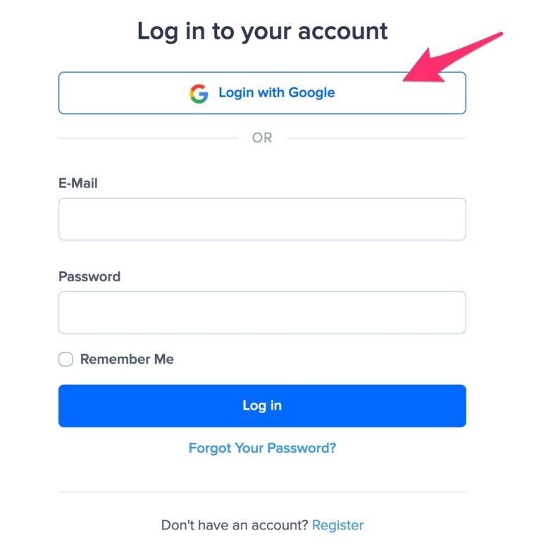 Sign Up & Log In With Your Google account Nudgify Docs