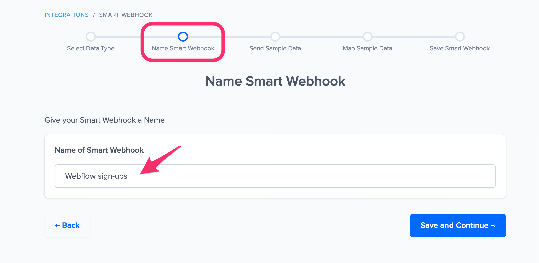 webhook webflow name social proof