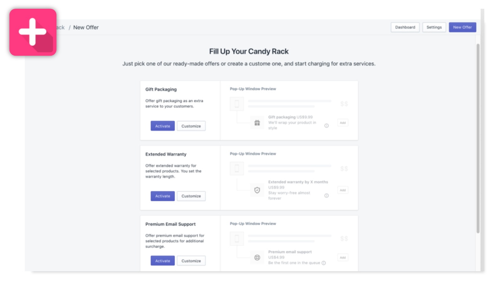 candy rack shopify plugin