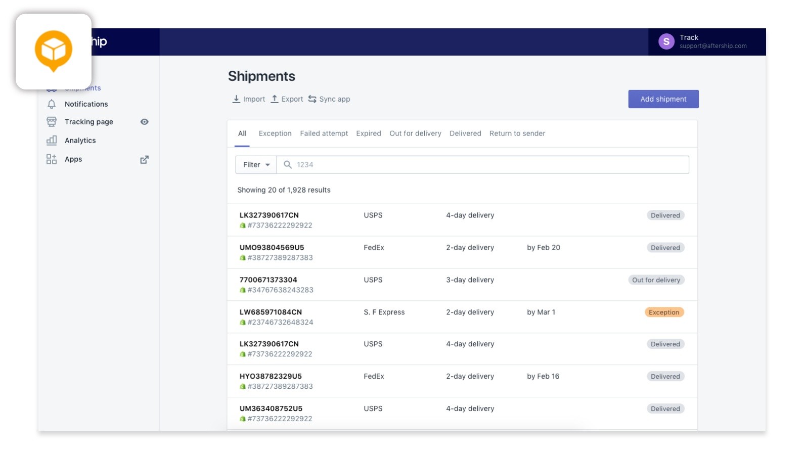 post shipping engagement plugin