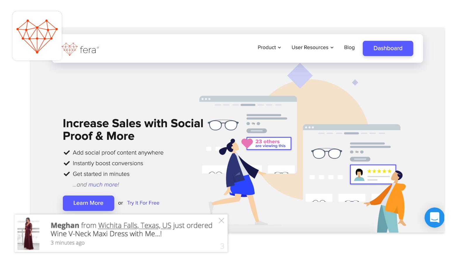 shopify sales pop fera