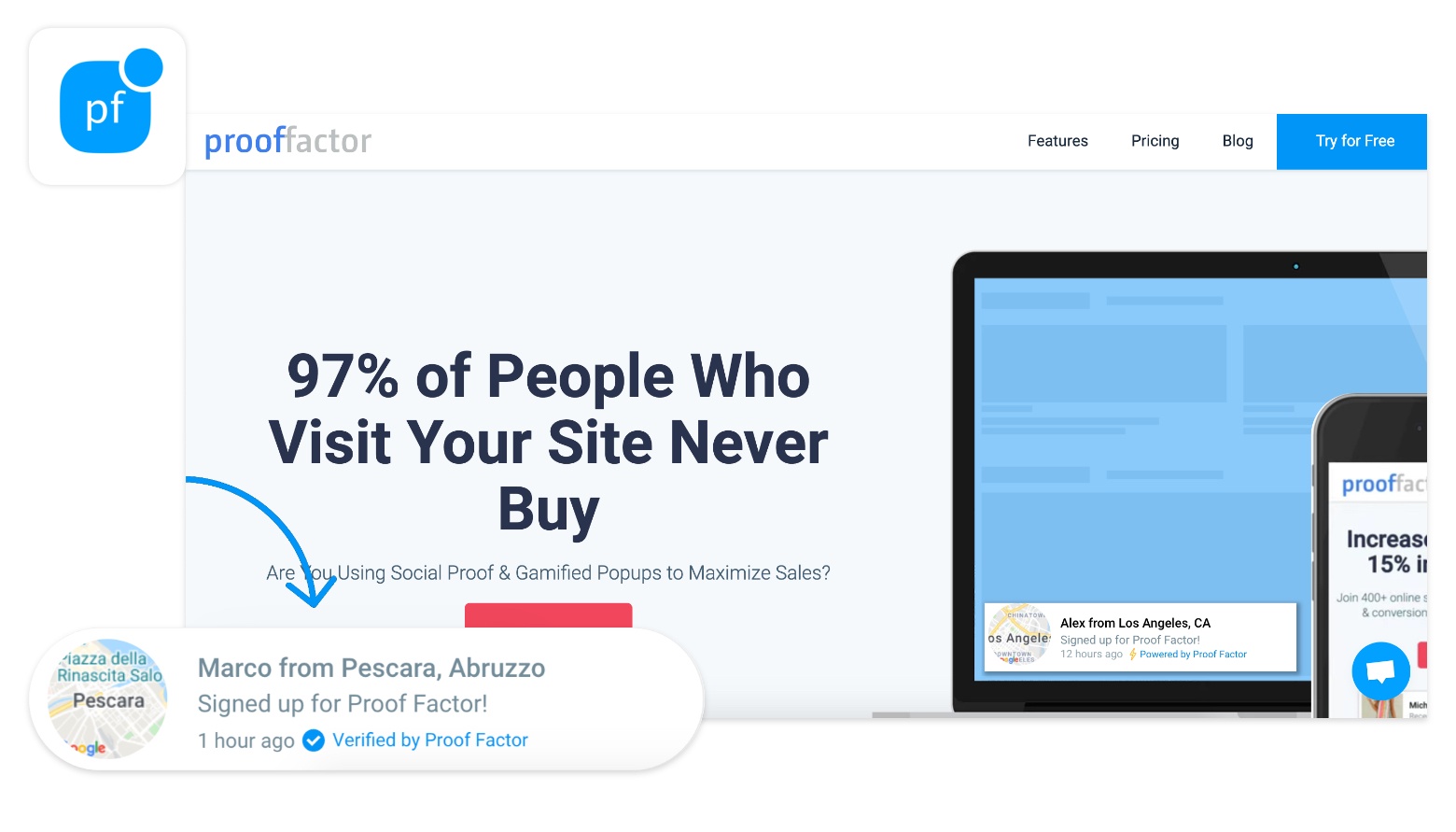 sales pop shopify proof factor