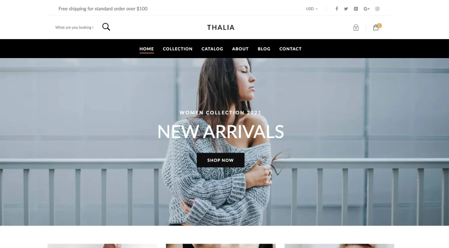 thalia shopify theme screenshot