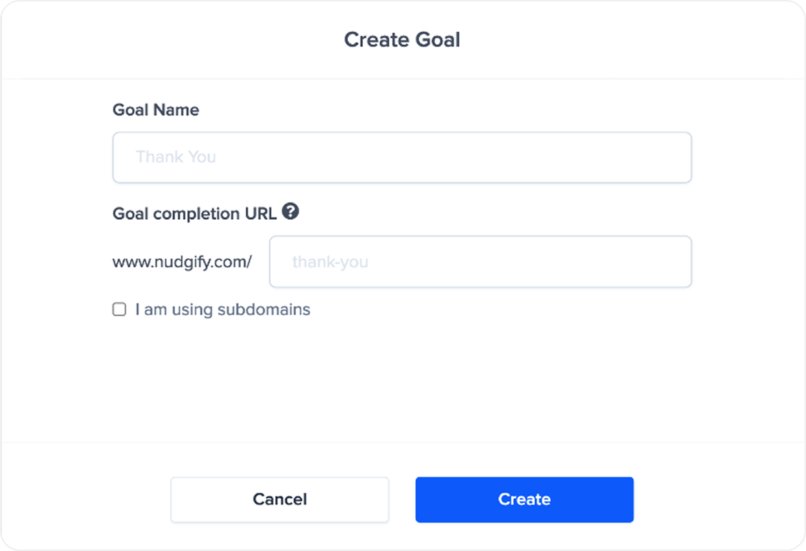 Create Goals