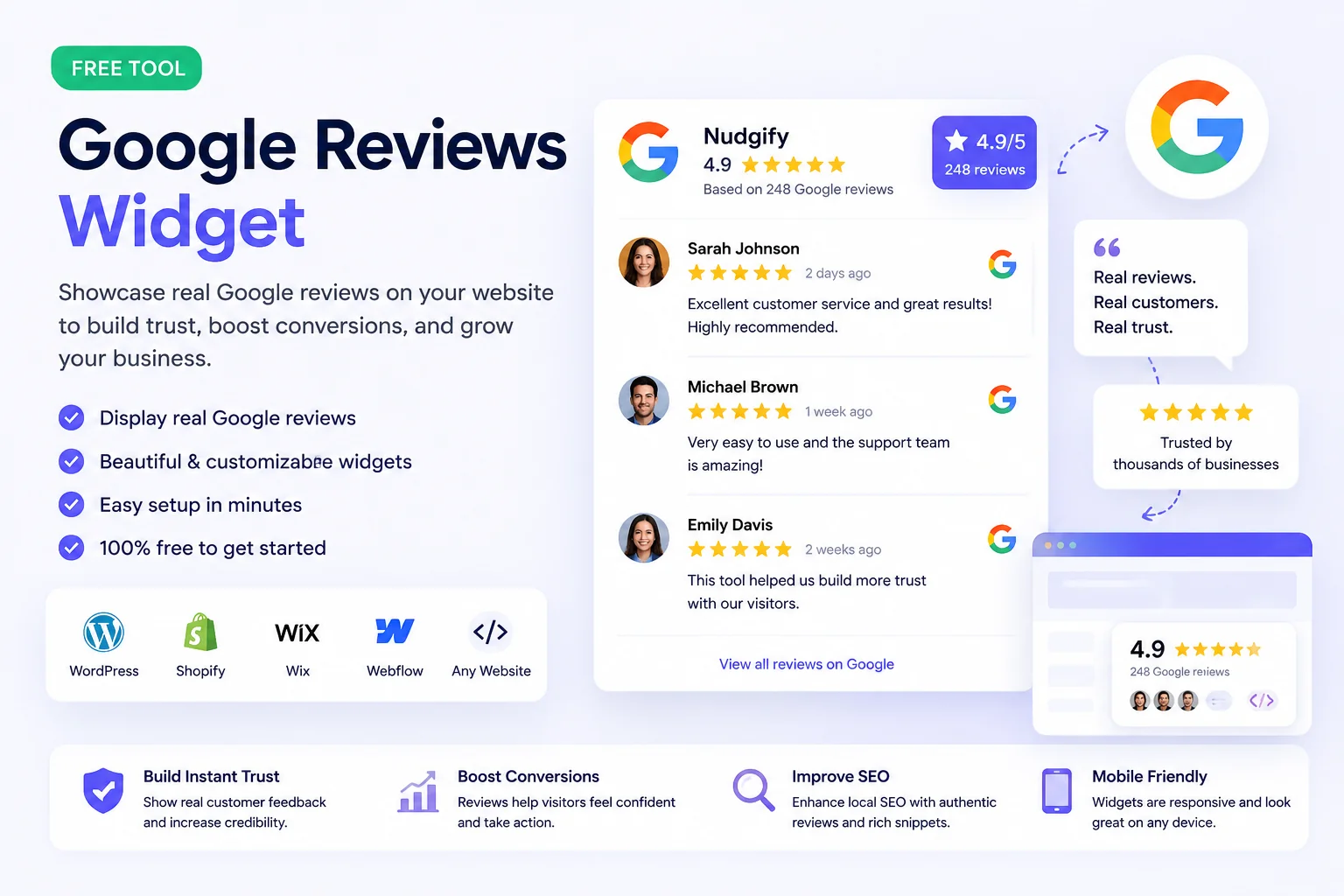 Free Google Reviews Widget for Your Website (+ Easy Setup & SEO ...